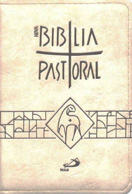 Nova Bíblia Pastoral - Média - Zíper Creme