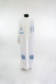 Estola Presbiteral Nossa Senhora das Graças Branca / Azul - Tamanho Único