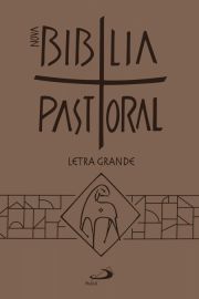 Nova Bíblia Pastoral Letra Grande - Média/Zíper/Marrom