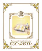 Recordando minha primeira Eucaristia - Bíblia/Vela/Trigo (Luxo)